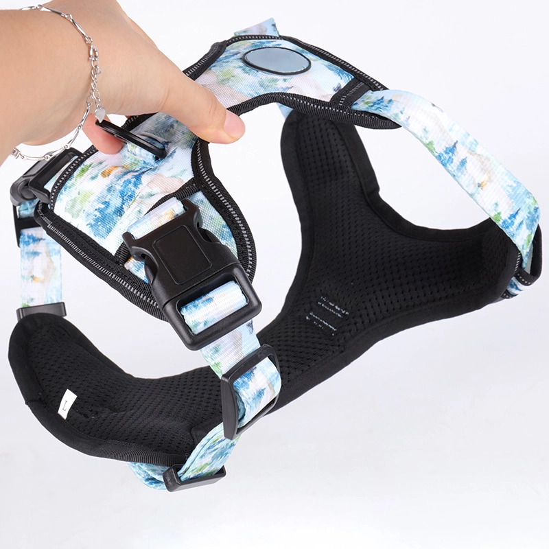 Harnais OKEYPETS sur mesure, robuste et durable pour grands chiens, anti-traction, pour l'entraînement sportif et le travail, gilet réfléchissant en Oxford. 11