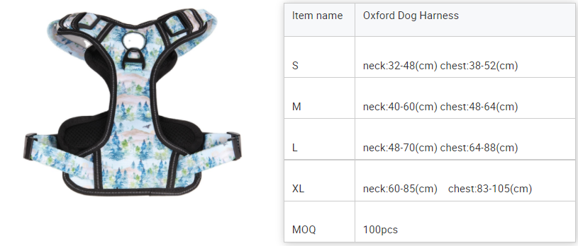 Harnais OKEYPETS sur mesure, robuste et durable pour grands chiens, anti-traction, pour l'entraînement sportif et le travail, gilet réfléchissant en Oxford. 9