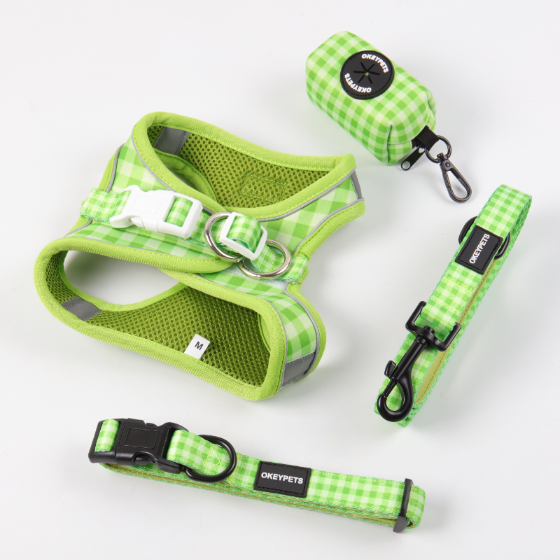 OKEYPETS Nieuw Designer One Step In Hondentuigje Set, Op Maat Bedrukt Logo, Groothandel, One Step In Klein, Luxe, Schattig Hondentuigje 9