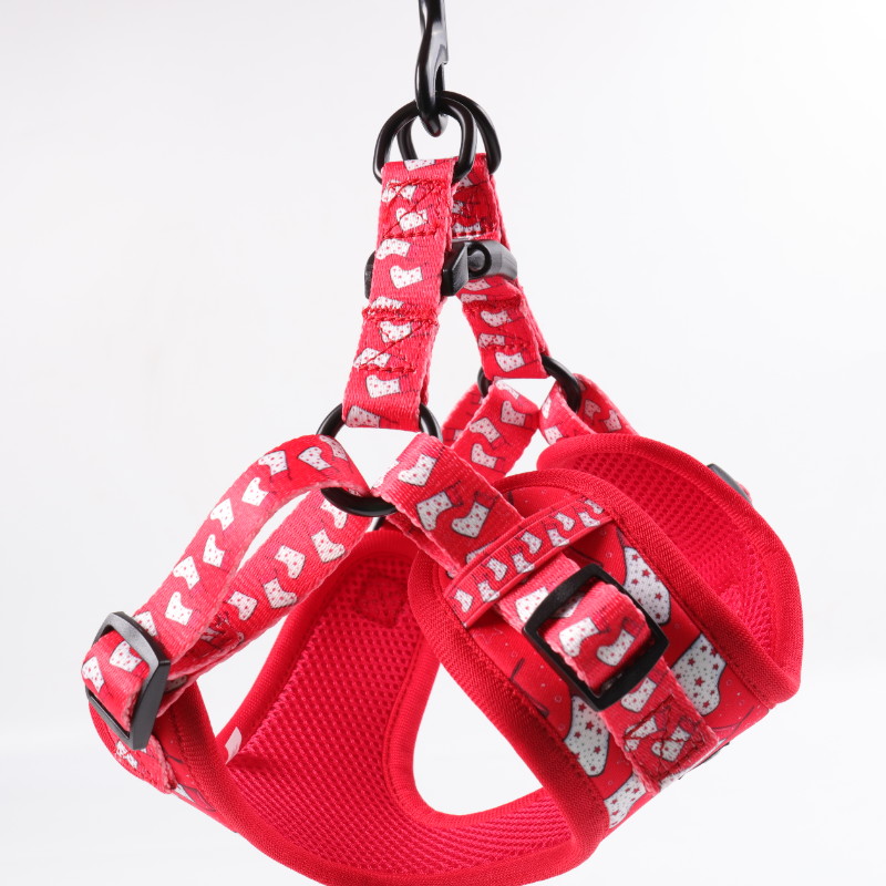 OKEYPETS Nouveau design Harnais pour chien One Step In Impression néoprène personnalisée Harnais de luxe mignon pour petit chien One Step In 8