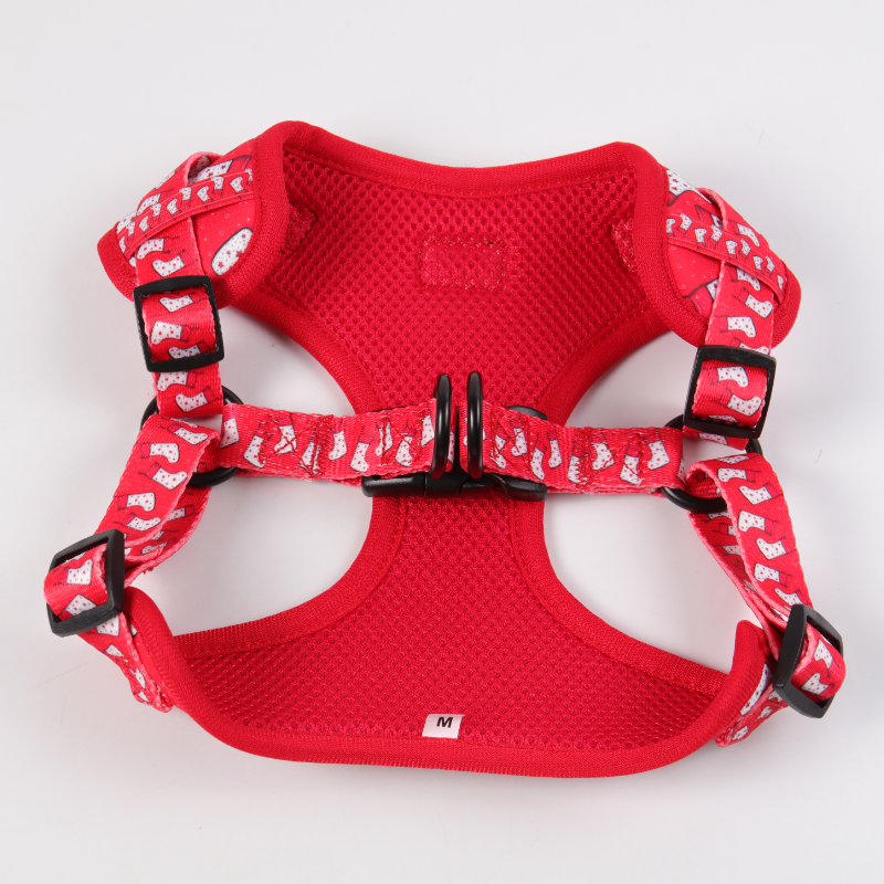 OKEYPETS Nouveau design Harnais pour chien One Step In Impression néoprène personnalisée Harnais de luxe mignon pour petit chien One Step In 6