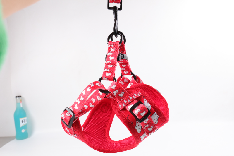 OKEYPETS Nouveau design Harnais pour chien One Step In Impression néoprène personnalisée Harnais de luxe mignon pour petit chien One Step In 13