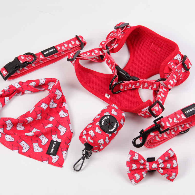 OKEYPETS Nouveau design Harnais pour chien One Step In Impression néoprène personnalisée Harnais de luxe mignon pour petit chien One Step In 10