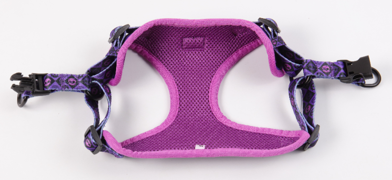 OKEYPWTS Nouveau design Harnais pour chien One Step In personnalisé en néoprène polyester avec logo imprimé Ensemble de harnais mignon One Step In 7