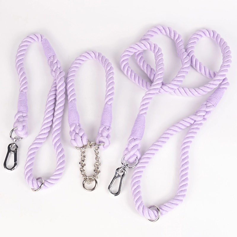 Laisse pour chien OKEYPETS en coton robuste et durable, fabriquée à la main, pour chien moyen ou grand. Convient aux chiens de taille moyenne ou grande. 15