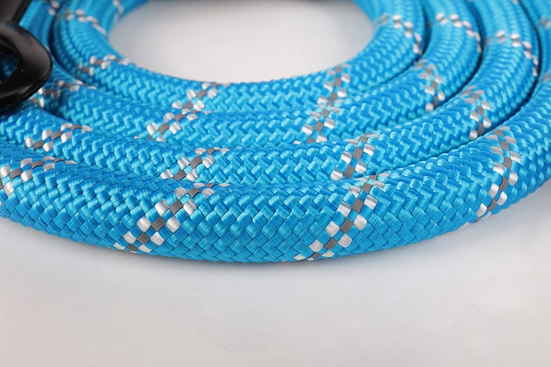 Laisse de sécurité OKEYPETS confortable, robuste et durable en corde avec poignée rembourrée pour chien, idéale pour l'entraînement, la course, les promenades ou les randonnées. 13