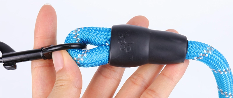 Laisse de sécurité OKEYPETS confortable, robuste et durable en corde avec poignée rembourrée pour chien, idéale pour l'entraînement, la course, les promenades ou les randonnées. 16