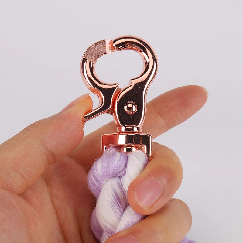 OKEYPETS Accessoires pour animaux de compagnie Laisse d'entraînement robuste avec poignée souple, couleur violette, corde tressée antidérapante 12