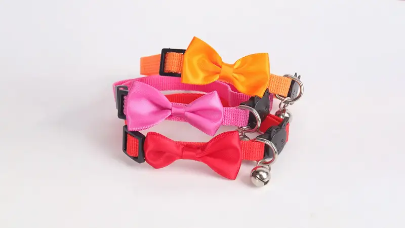 OKEYPETS - Kolar Loceng Peribadi Cetakan Tapak Kaki Pelbagai Warna Kuantiti Borong yang Mencukupi Untuk Kolar Kucing 1