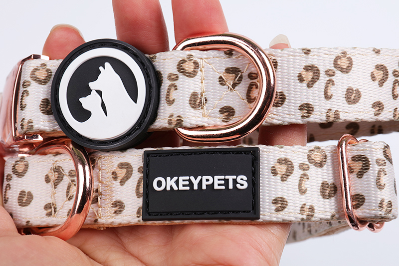 OKEYPETS - Collaria Canina Neoprene Eleganter Confecta, Annulis D Impressis Ad Personam, Parva Media, Non Trahens. Collarium Caninum Neoprene. 15