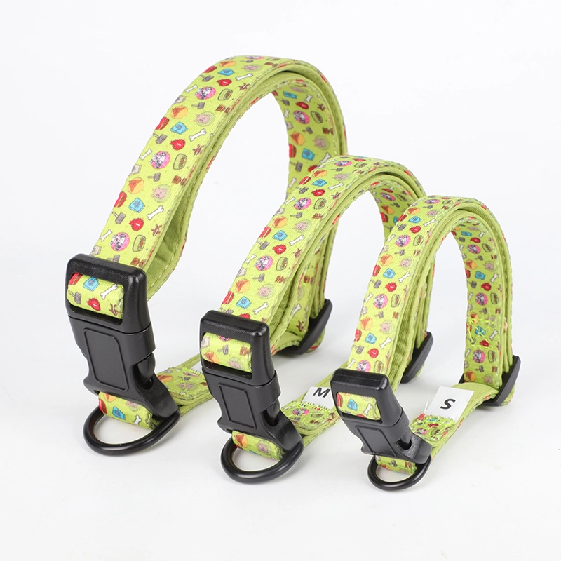 Collier pour chienne OKEYPETS imprimé avec un joli motif de dessin animé, ajustable, pour chiens de petite, moyenne et grande taille. 8