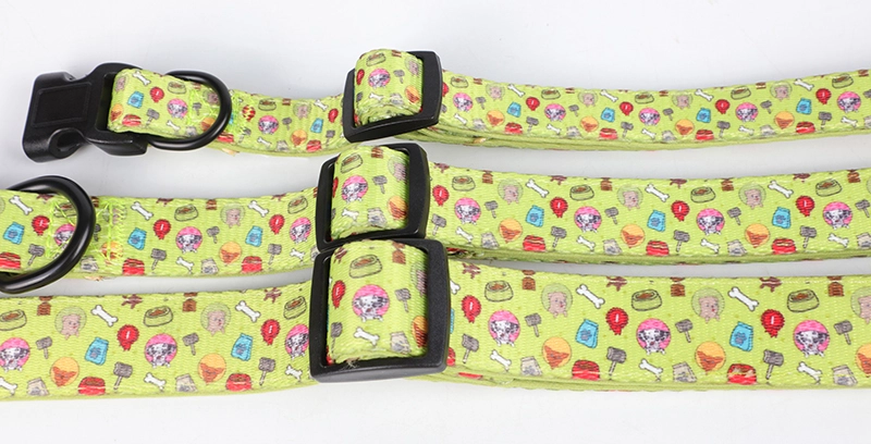 Collier pour chienne OKEYPETS imprimé avec un joli motif de dessin animé, ajustable, pour chiens de petite, moyenne et grande taille. 14