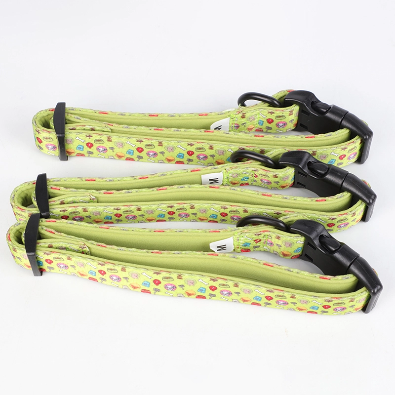 Collier pour chienne OKEYPETS imprimé avec un joli motif de dessin animé, ajustable, pour chiens de petite, moyenne et grande taille. 10