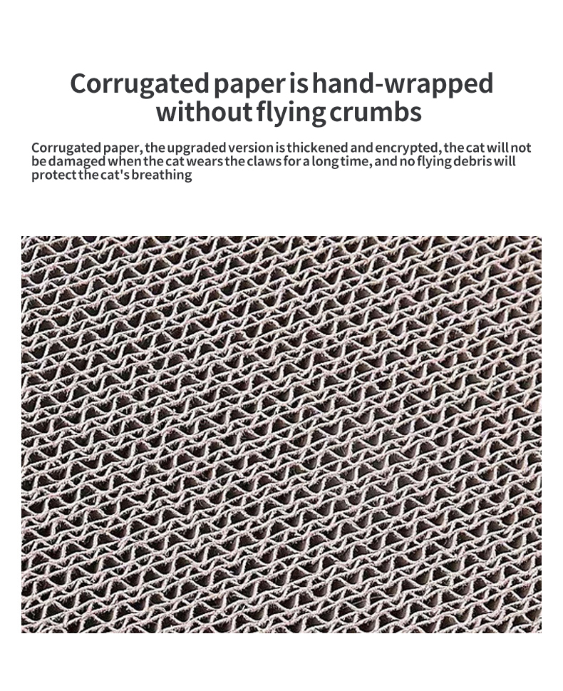 OKEYPETS - Macskamancs tábla Multifunkcionális hullámpapír mancs kisállat játék kerek macska kaparó tábla fészek macska kaparó tábla 19