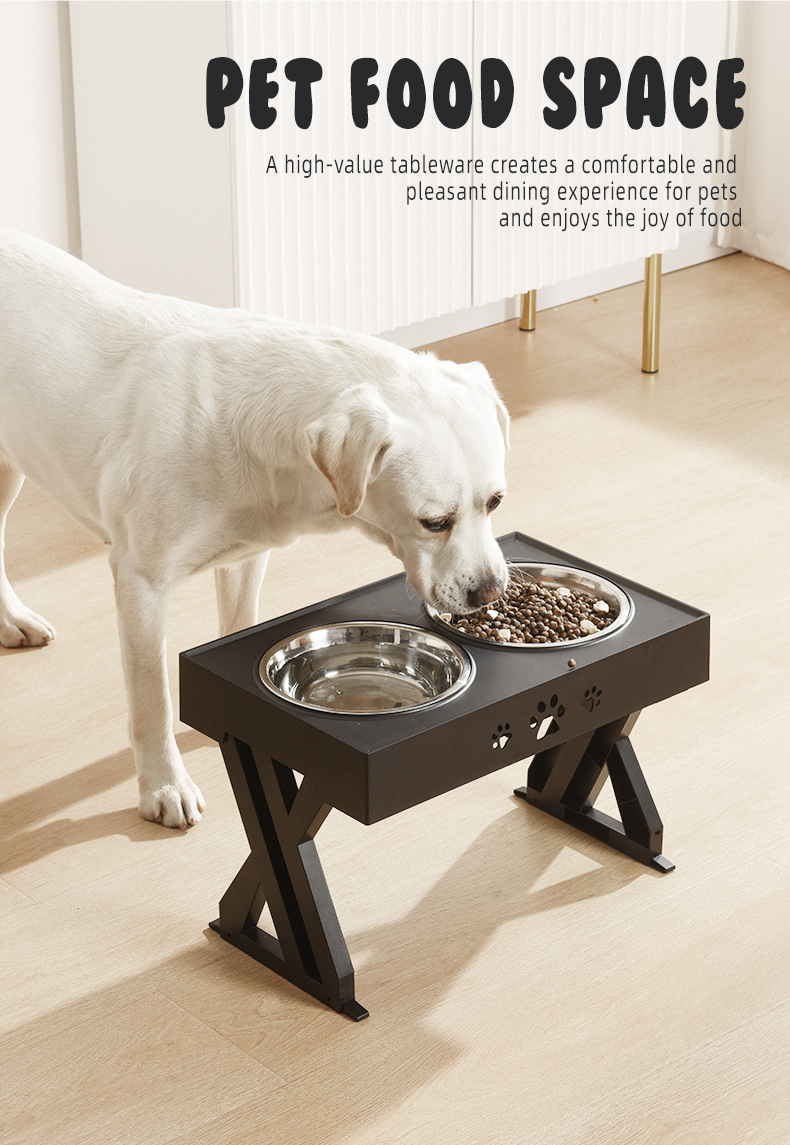 OKEYPETS - Най-продаваната двойна хранилка за домашни любимци, купа за кучета и котки, от неръждаема стомана, хранилки за кучета и домашни любимци 11