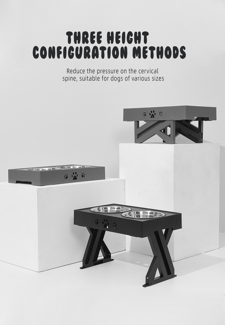 OKEYPETS - Най-продаваната двойна хранилка за домашни любимци, купа за кучета и котки, от неръждаема стомана, хранилки за кучета и домашни любимци 15