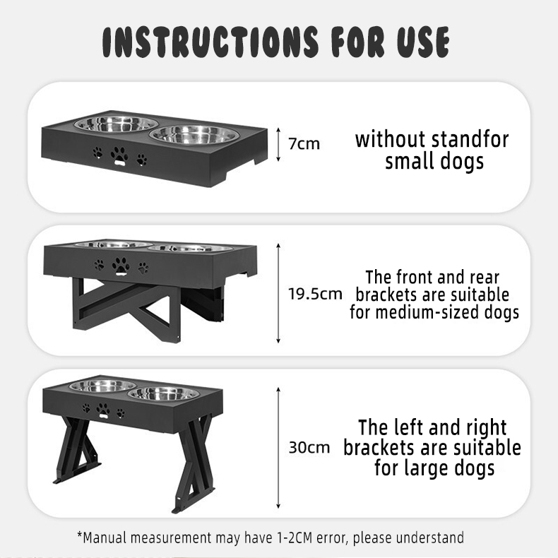 OKEYPETS - Най-продаваната двойна хранилка за домашни любимци, купа за кучета и котки, от неръждаема стомана, хранилки за кучета и домашни любимци 17