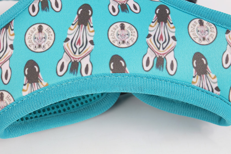 OKEYPETS Ensemble harnais pour chien, foulard bandana imprimé personnalisé, collier par sublimation, laisse et collier pour animal de compagnie 18