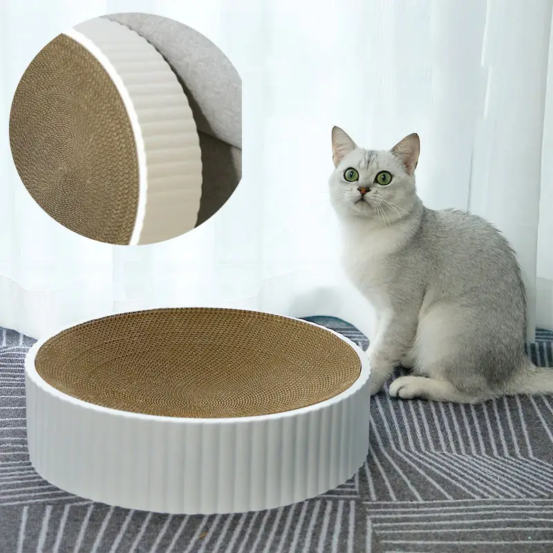 OKEYPETS - Kényelmes, egyedi kialakítású, interaktív macskajáték, tartós, környezetbarát, kaparódeszka 1