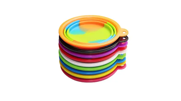 OKEYPETS - Környezetbarát utazó szilikon kisállat tál összecsukható hordozható kutyatál kutyatál 1