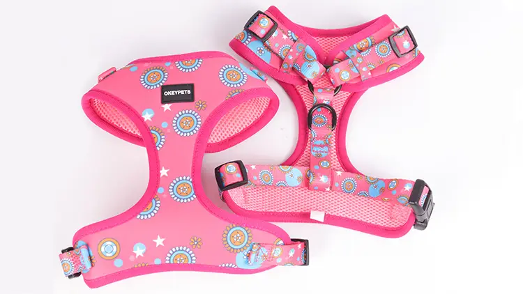 Okeypets Accessoires pour animaux de compagnie Joli Gilet durable pour chiot Harnais personnalisé pour petits chiens 1