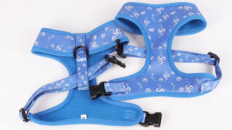 OKEYPETS Professional Custom Breathable Mesh Dog Harness Vest With Neoprene Padded 1