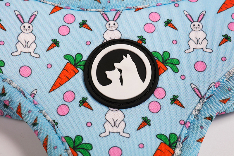 OKEYPETS - Anpassat valpkoppelhalsband justerbart husdjursbajspåse bandana vändbart andningsbart neopren hundsele set 17