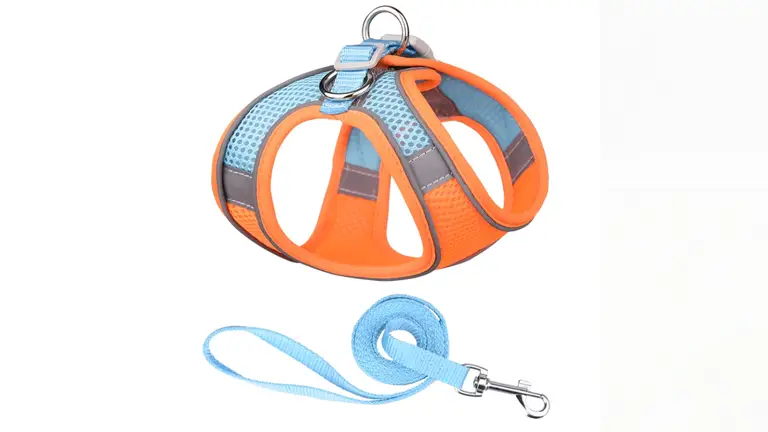 OKEYPETS - Harnais pour chien réversible en maille respirante confortable et respirante, imprimé sur mesure et de luxe, avec reflets réfléchissants. 1