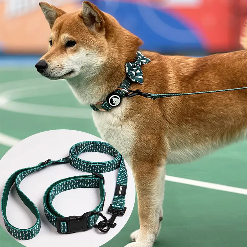 OKEYPETS - OKEYPETS Wholesale Custom Print Pet Collar Sublimation Personalized Neoprene Luxury Adjustable Soft Dog Collars And Leash Hot Selling 1