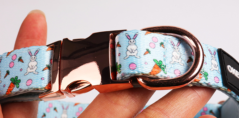 OKEYPETS - Obojok pre psa s vlastnou konštrukciou, obojstranný, nastaviteľný, priedušný, odolný, s polstrovanou podšívkou a neoprénom 11