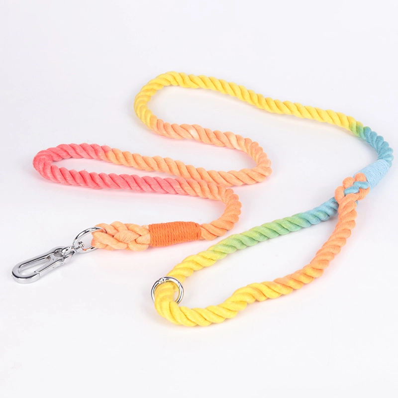 OKEYPETS Laisse pour chien tressée épaisse, faite maison, résistante et idéale pour l'entraînement, la marche, la course et le camping. Corde de traction pour animaux de compagnie. 11