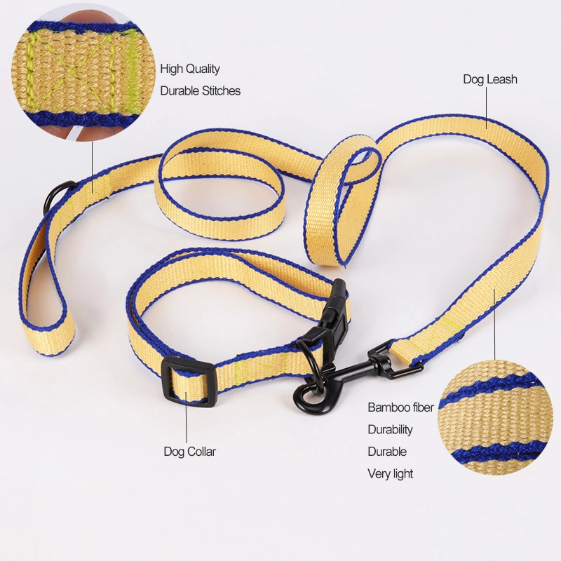 Fournisseur en gros de laisses pour chiens en fibre de bambou réglables - OKEYPETS 7