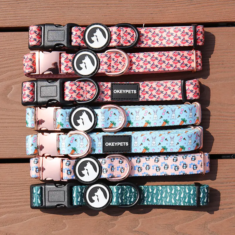 OKEYPETS - Personalized Safe Adjustable Pet Collars Decorative Durable Accessories Fashion Dog Collars All products 1