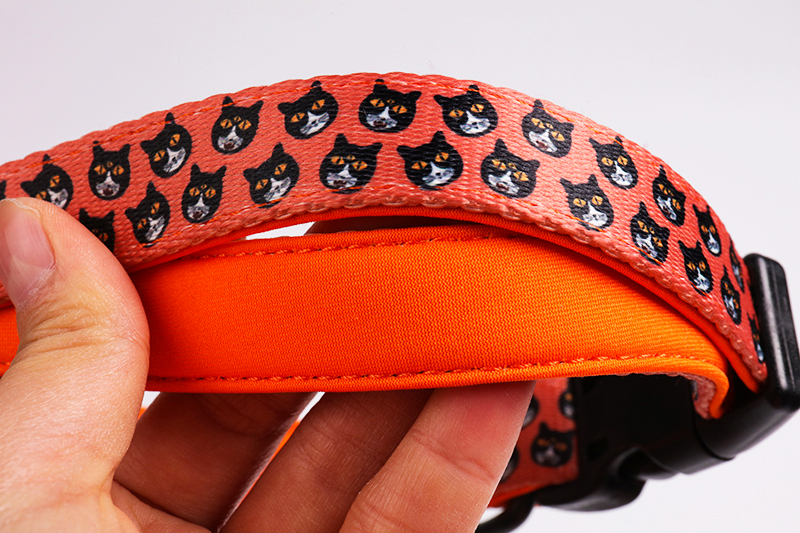 Coleiras para animais de estimação OKEYPETS, design de luxo para cães, logotipo personalizado, macias, confortáveis ​​e hipoalergênicas, com impressão reciclada. 9