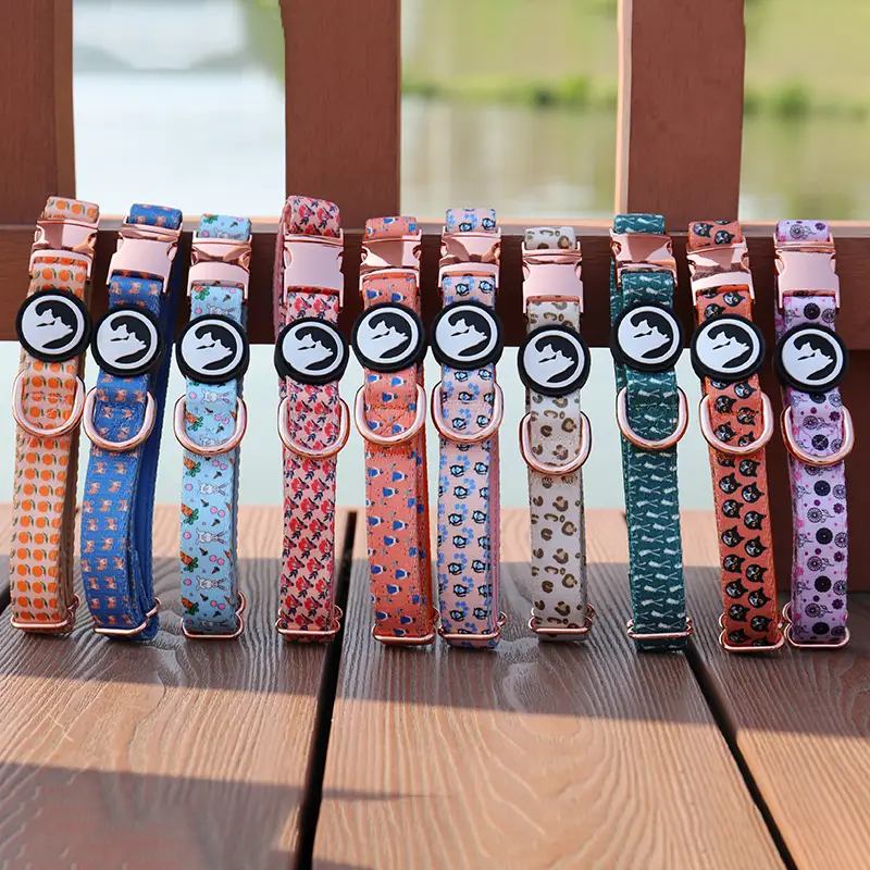 OKEYPETS - Collier pour chien à boucle métallique, résistant et réglable, doux pour chiens de petite et moyenne taille. Tous les produits 1