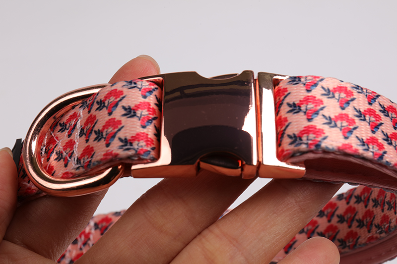 OKEYPETS - Colliers pour chiens roses ultra-résistants, confortables et luxueux, rembourrés en néoprène 9