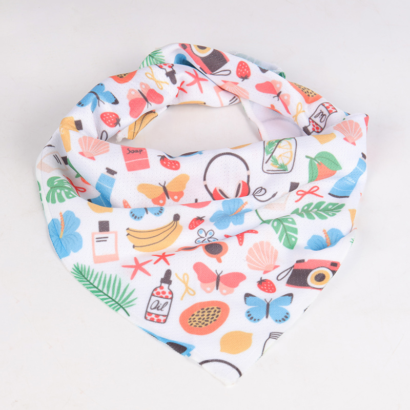 OKEYPETS - OKEYPETS Vente en gros de nœuds papillon mignons pour chiens, imprimés par sublimation, bandanas multicolores pour chiens, écharpes triangulaires pour animaux de compagnie 10