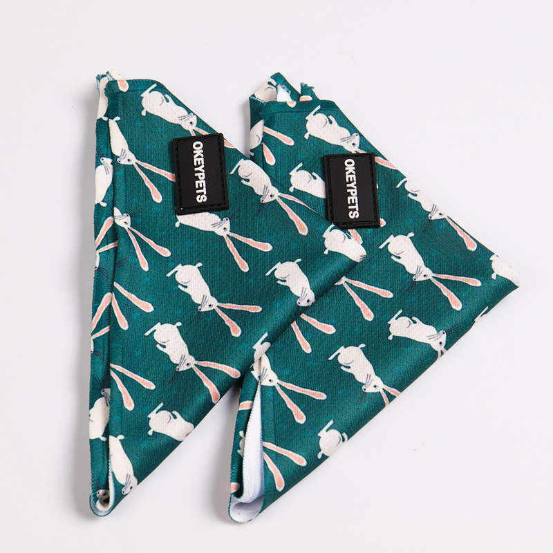 OKEYPETS - Bandanas triangulaires personnalisés avec logo Okeypets pour chats et chiens - Accessoires résistants et de forme unique pour animaux de compagnie 9