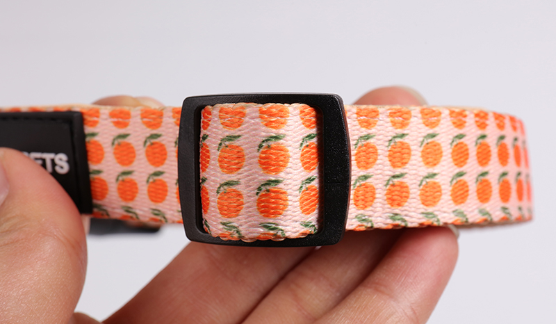 OKEYPETS - Neoprene Dog Collar Pattern Design Soft D-ring Quick Release Metal Buckle Pet Collar 13