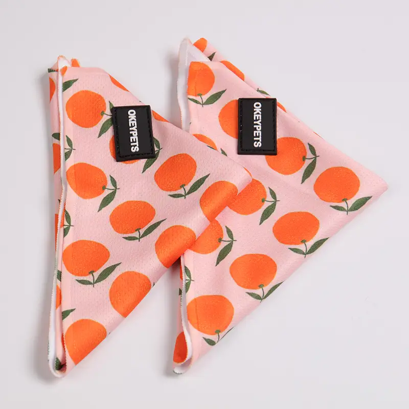 OKEYPETS - OKEYPETS Accessoires de mode personnalisés pour chiens Bandana triangulaire réversible en polyester à ressort Tous les produits 1