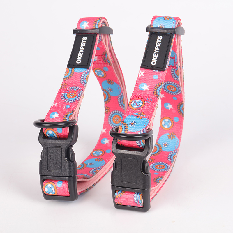 OKEYPETS - OKEYPETS Manufactures Pet Collars Bulk Wholesale Colorful Custom Stylish Design Adjustable Dog Collar Belt Neoprene Dog Collar 17