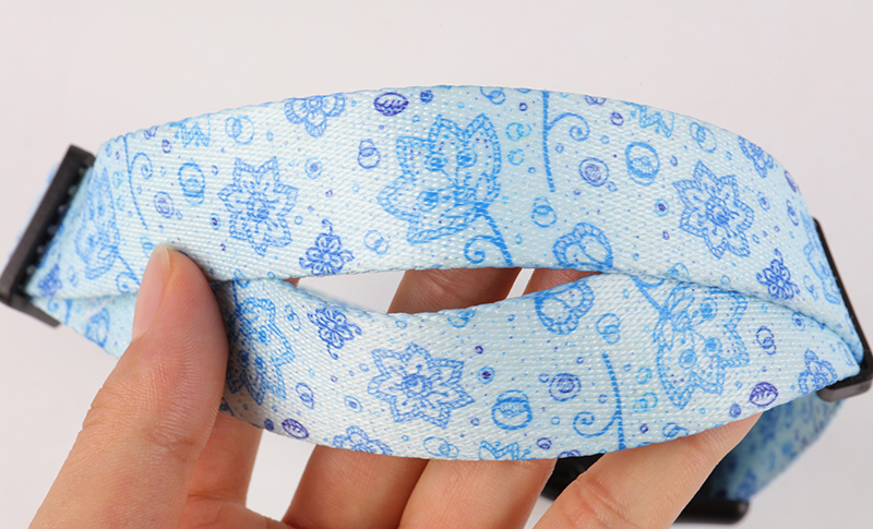 OKEYPETS - Pet Collars Wholesale Custom Pattern Polyester Webbing Training Collar For Small Dogs Polyester Dog Dollar 11