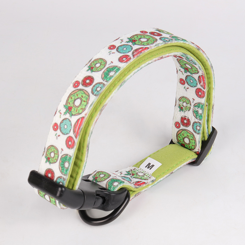 OKEYPETS - OKEYPETS Pet Accessories Chain Padded Neoprene Printed Customised Fashionable Eco Friendly Dog Collar Neoprene Dog Collar1 15