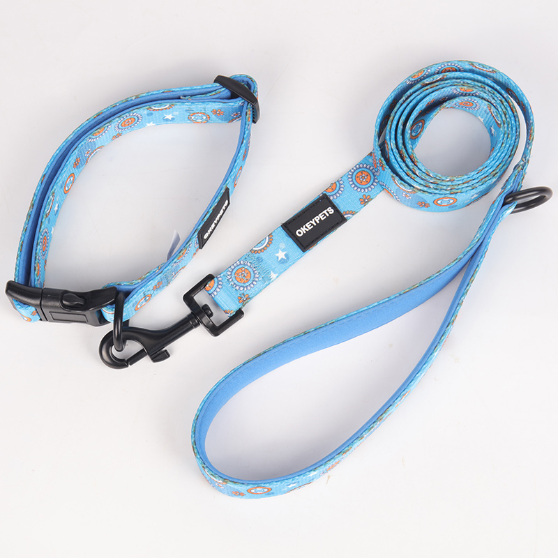 OKEYPETS - Bekalan Haiwan Peliharaan OKEYPETS Sublimasi Label Persendirian Leher Mewah Bergaya Lembut Kolar Leher Anjing Bowtie Tersuai Dengan Kolar Anjing Neoprena Logo 11