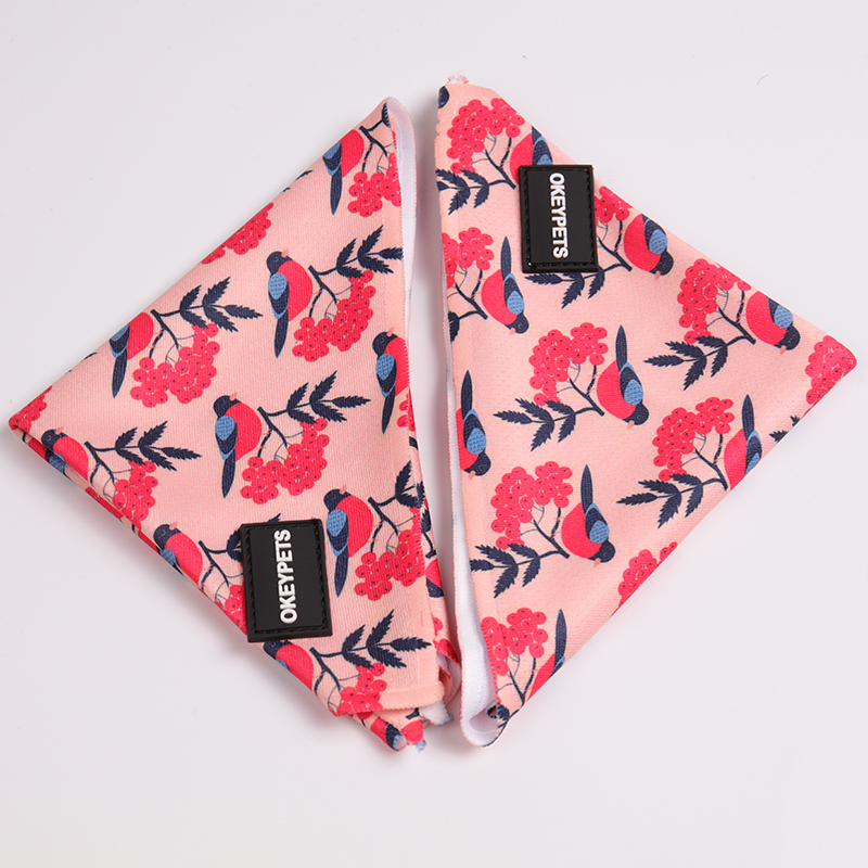 OKEYPETS Fabricant de bandanas en gros, personnalisés par sublimation, grand bandana pour chien pour la Saint-Valentin 8