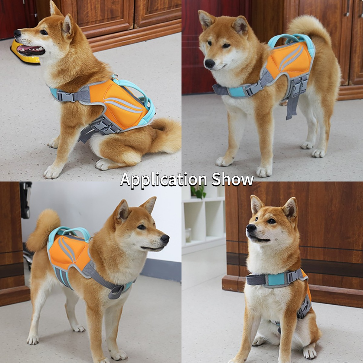 OKEYPETS - Gilet de sauvetage réfléchissant de qualité OKEYPETS en néoprène pour chien, combinaison de natation. Tous les produits 19