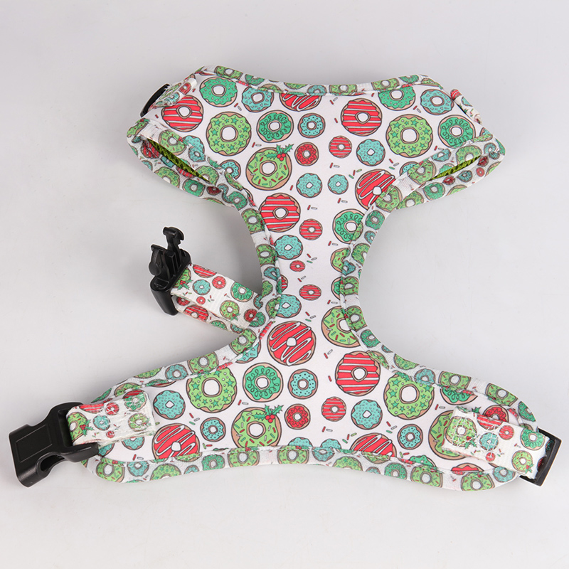 OKEYPETS - Fournisseur OKEYPETS en gros de laisses pour animaux de compagnie personnalisées et réglables, durables et respirantes, ensemble harnais/collier pour chien par sublimation 9