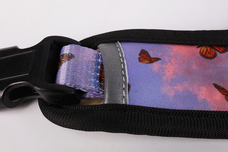 OKEYPETS Custom Pet Collar Sets Printing pattern Quick-Release Buckle Neoprene Mesh Dog Harness 19