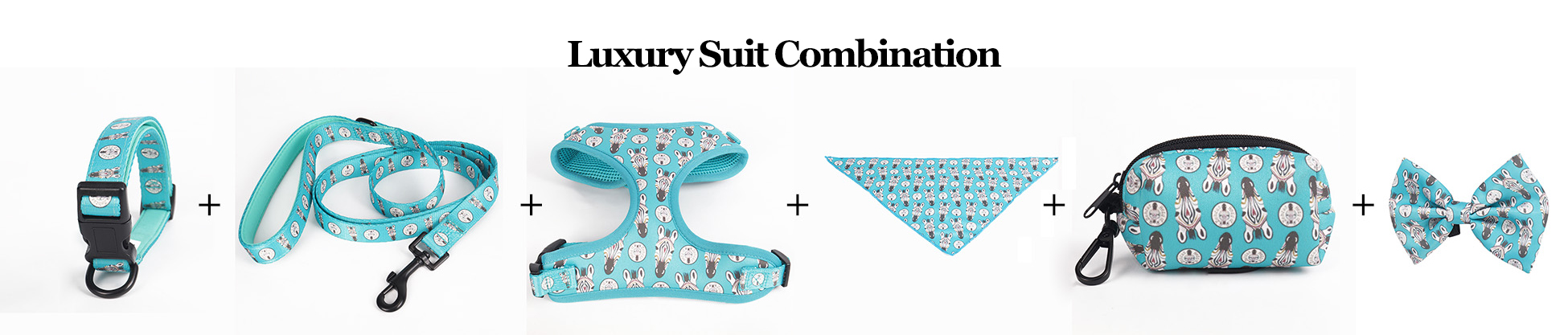 OKEYPETS - OKEYPETS Dog Collar And Leash Set Adjustable Puppy Bandana Poop Bag Personalized Harness Private Label Luxury Six-Piece All products 9