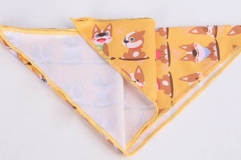 OKEYPETS - OKEYPETS Foulard coloré pour chien, impression par sublimation avec logo personnalisé, réversible, bandana pour animal de compagnie 12